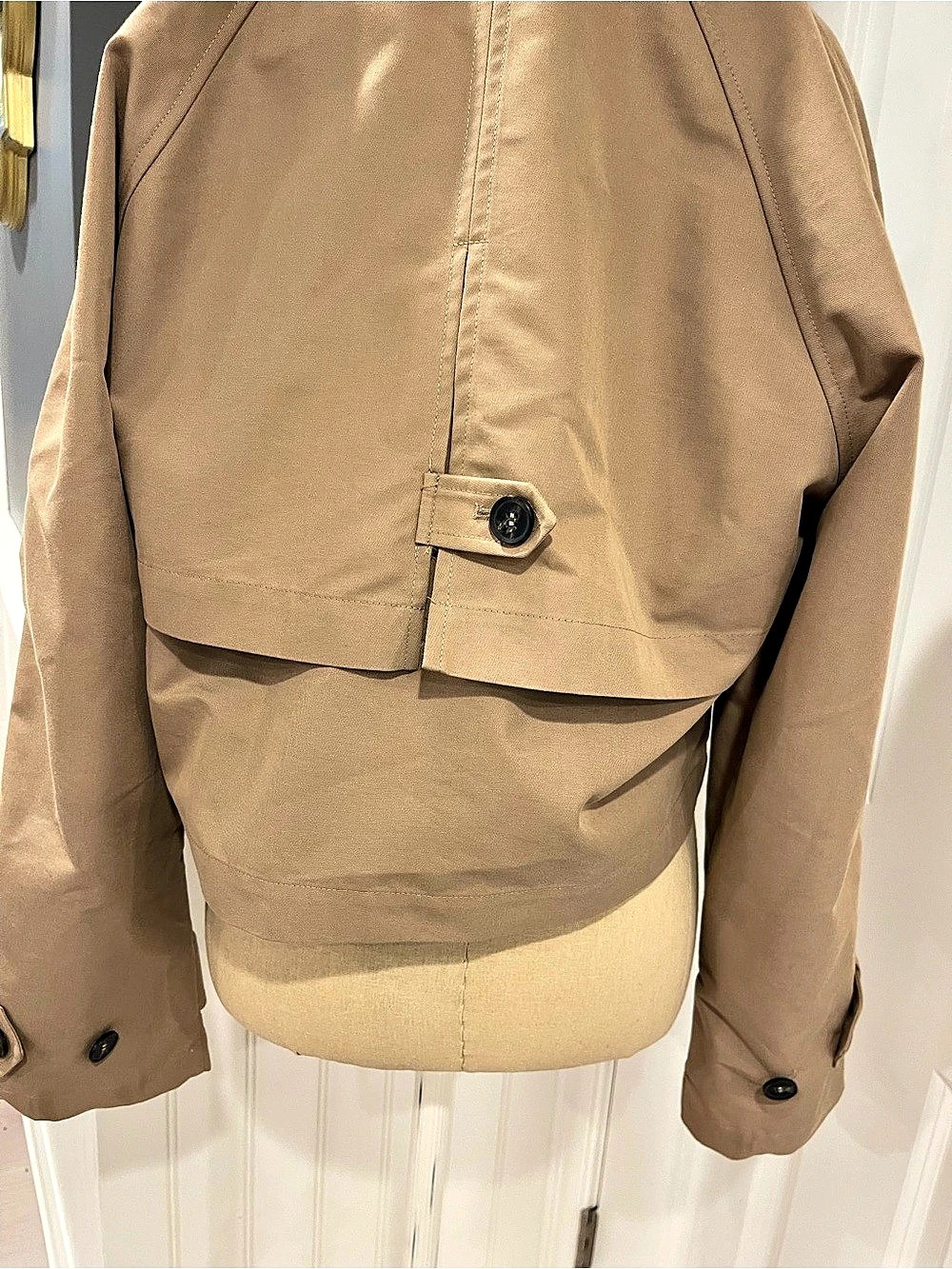 Zara Cropped Double-Breasted Jacket Brown Medium - Picture 10 of 11